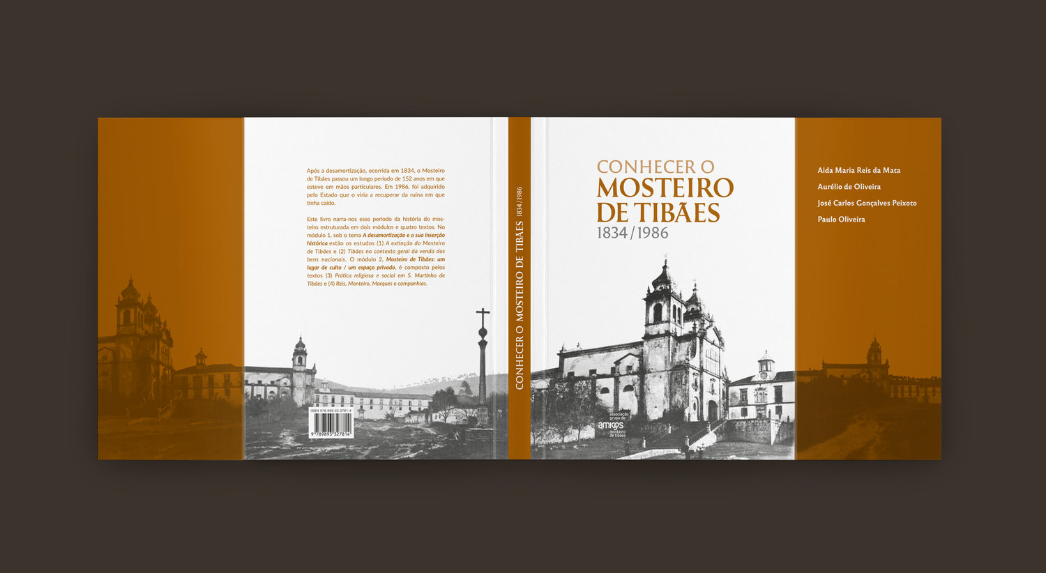 Cover, backcover - book "Conhecer o Mosteiro de Tibães (1834-1986)"